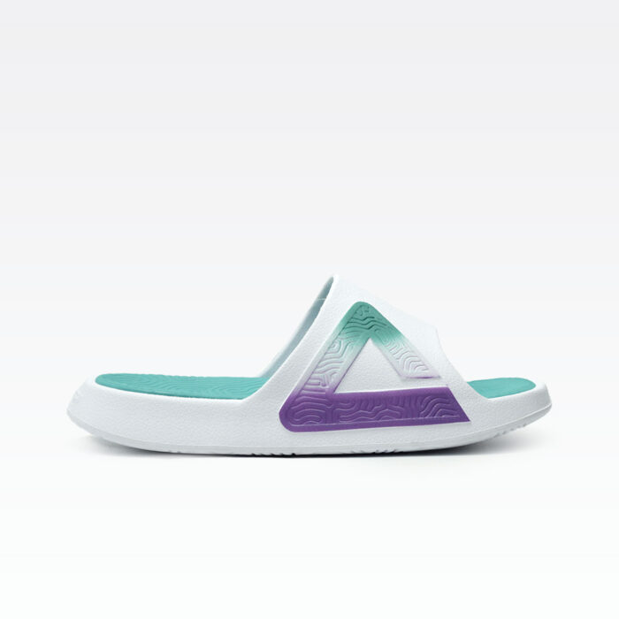 ⁦Peak Taichi Slippers White/Bright Turquoise⁩ - الصورة ⁦1⁩
