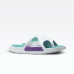 ⁦Peak Taichi Slippers White/Bright Turquoise⁩ - الصورة ⁦2⁩