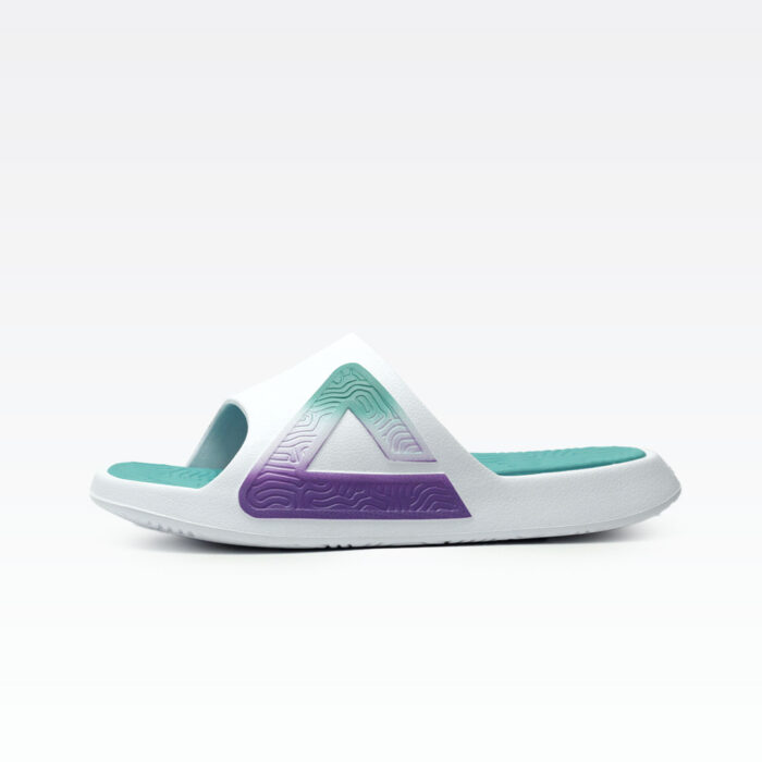 ⁦Peak Taichi Slippers White/Bright Turquoise⁩ - الصورة ⁦3⁩
