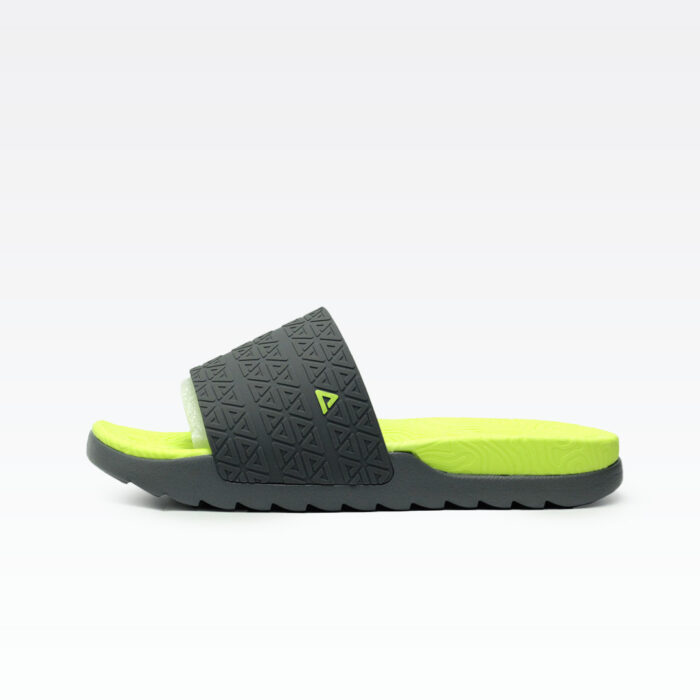 ⁦Peak Taichi Tachi Slippers Dk.Grey/Fluorescent Yellow⁩ - الصورة ⁦3⁩