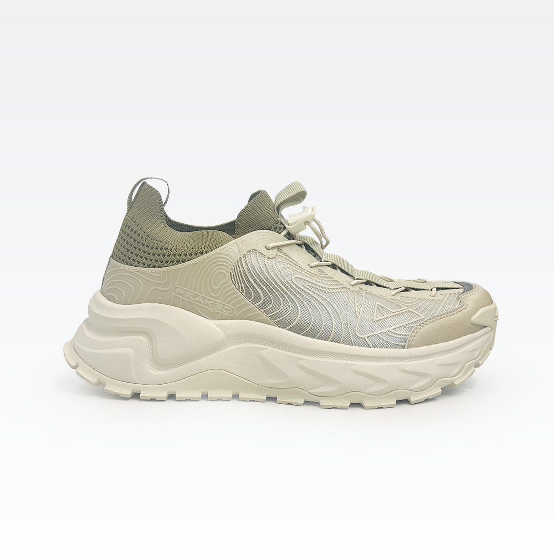 EXT52501G-Y114-5 Peak Sports Shoes Off White/Green - الصورة 1