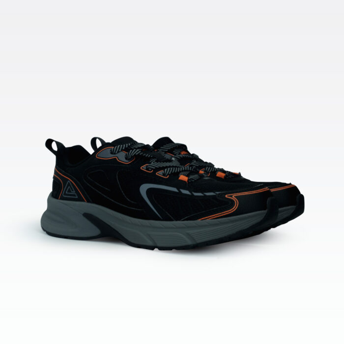 ⁦Peak Sports Shoes Black/Paloma Gray/Orange⁩ - الصورة ⁦2⁩