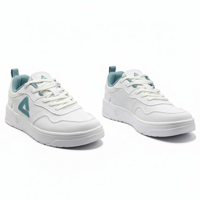 ⁦Peak Taichi Casual Flat Shoes White/Green⁩ - الصورة ⁦2⁩