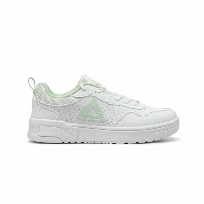 ⁦Peak Taichi Casual Flat Shoes White/Lt.Green⁩ - الصورة ⁦1⁩