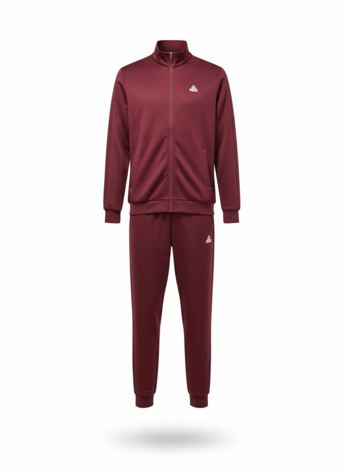 ⁦Peak Knitted Tracksuit Burgundy⁩ - الصورة ⁦1⁩