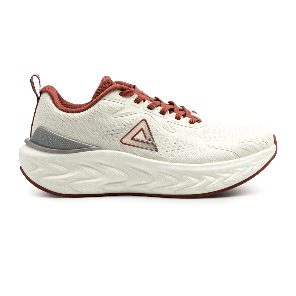 EXT53608H-Z558 Peak Taichi Running Shoes White/Dk.Red – Image 1