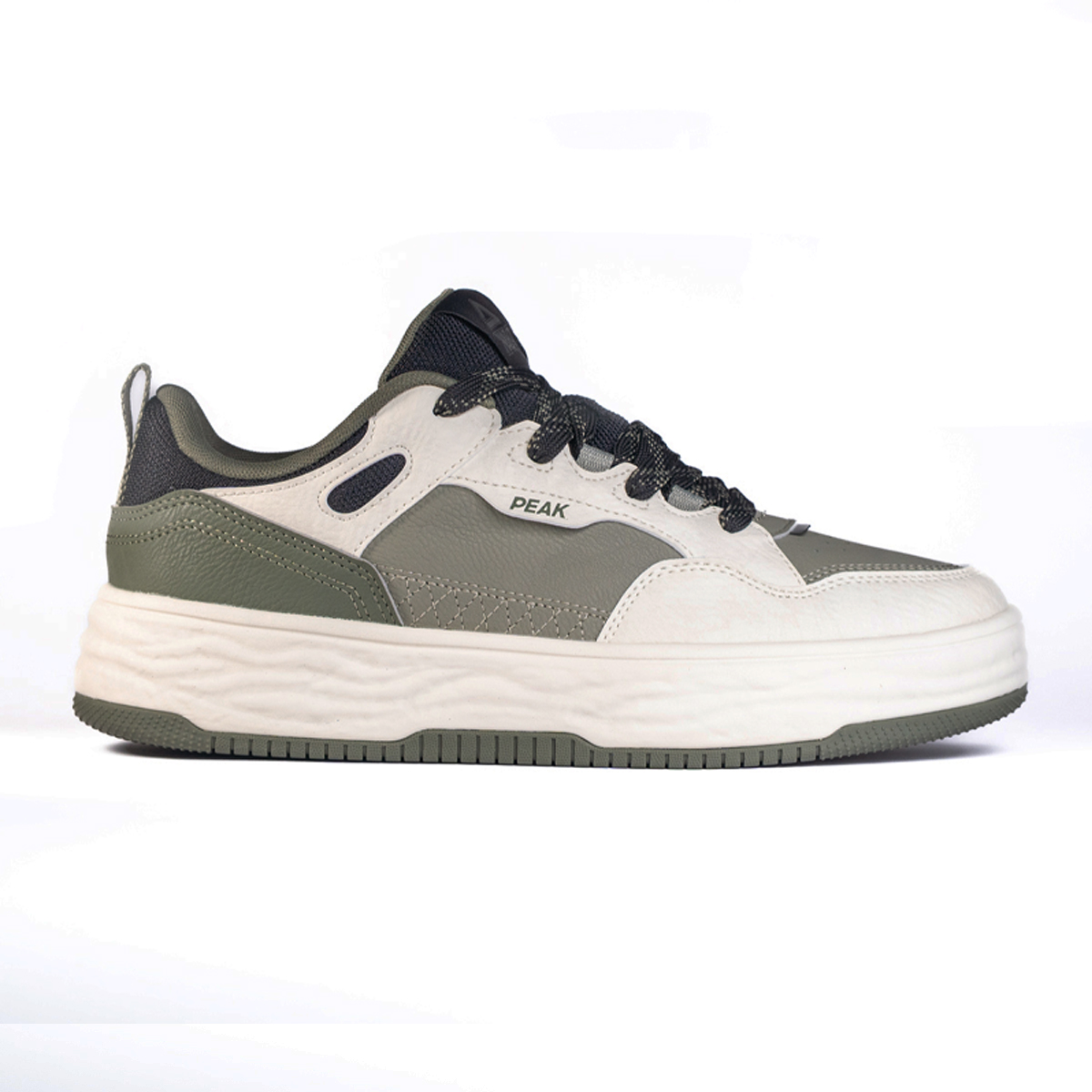 EXT54607B-Z483-1 Peak Culture Shoes Canvas White/Green – Image 1