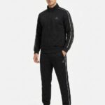 Peak Knitted Tracksuit Black